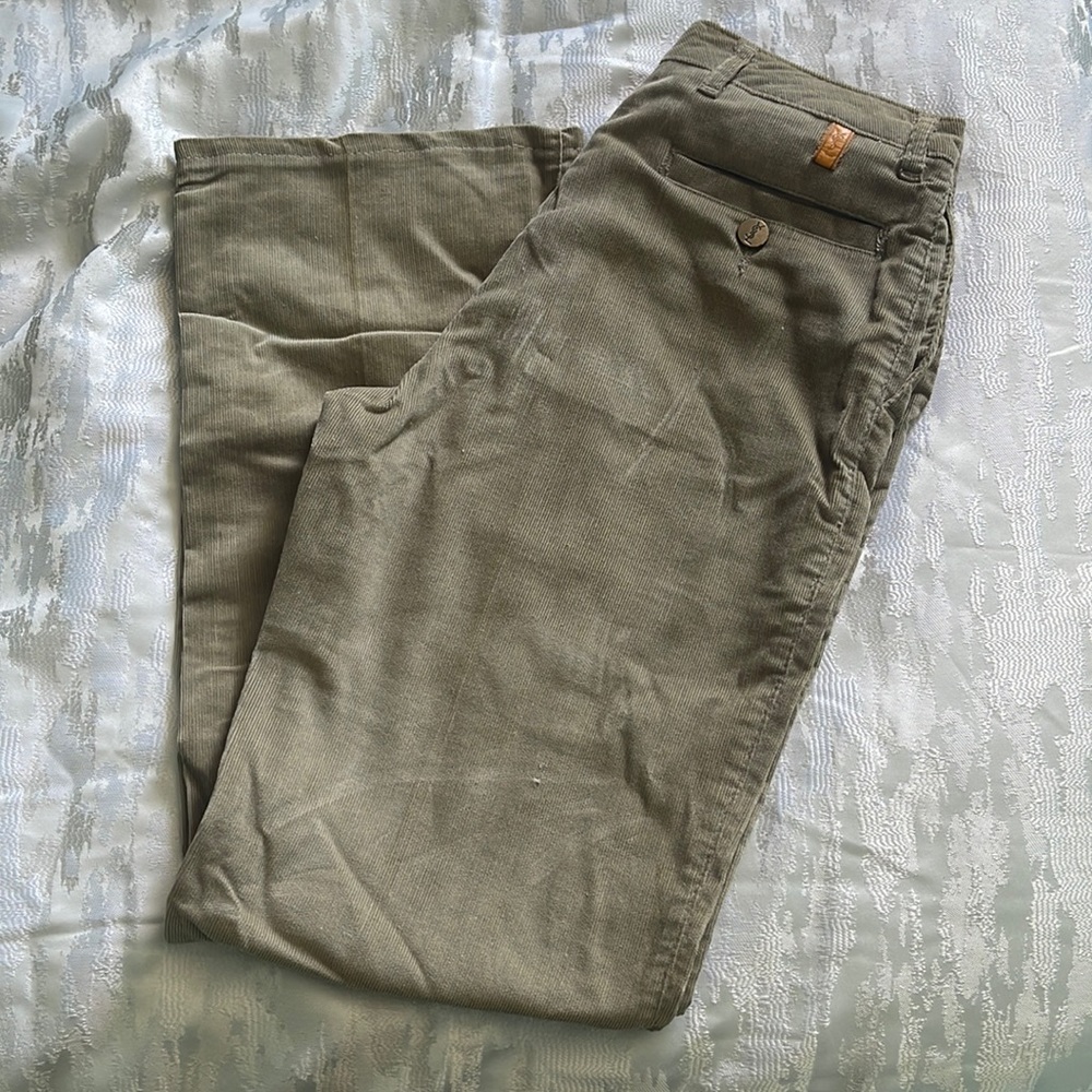 Green Corduroy YSL Pants